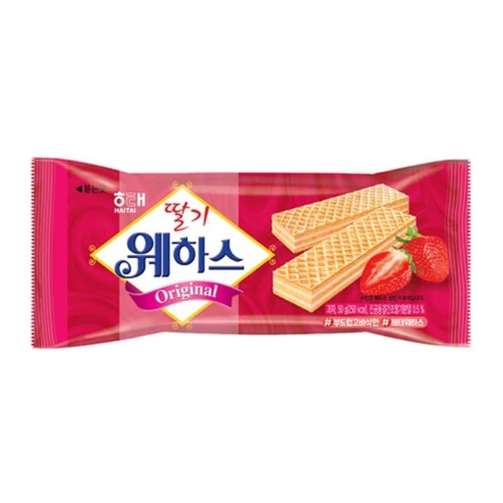 해태제과 딸기 웨하스, 50g, 1개